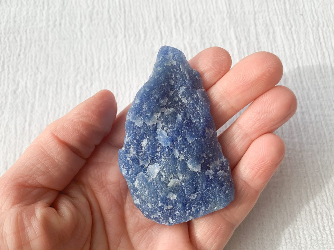 Blue Quartz with Actinolite