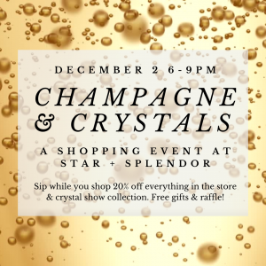 Champagne & Crystals shopping event - December 2