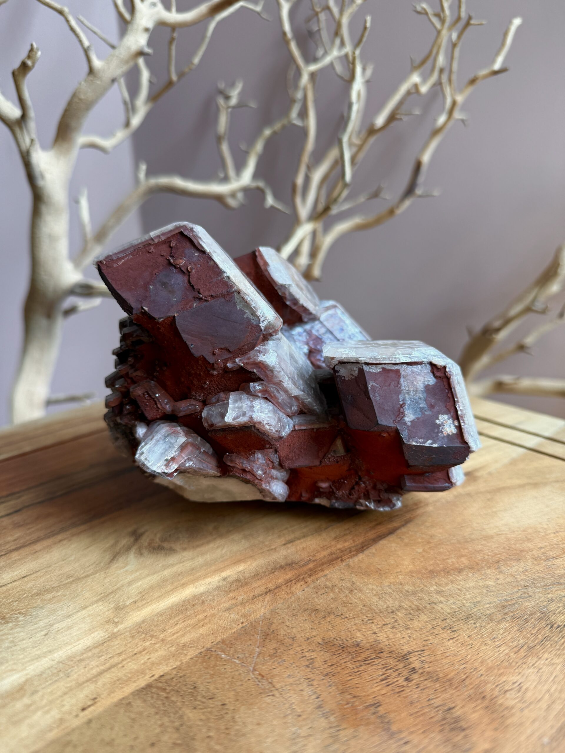 Red calcite for vitality & enjoyment of the senses